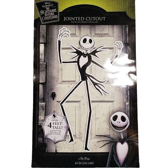 Disney Nightmare Before Christmas Jack Jointed Cutout  4 Ft Tall Halloween NEW‎ - Picture 1 of 4